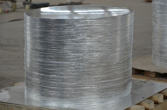 Personalize os discos redondos lisos de alumínio de prata do metal para a lata de alumínio